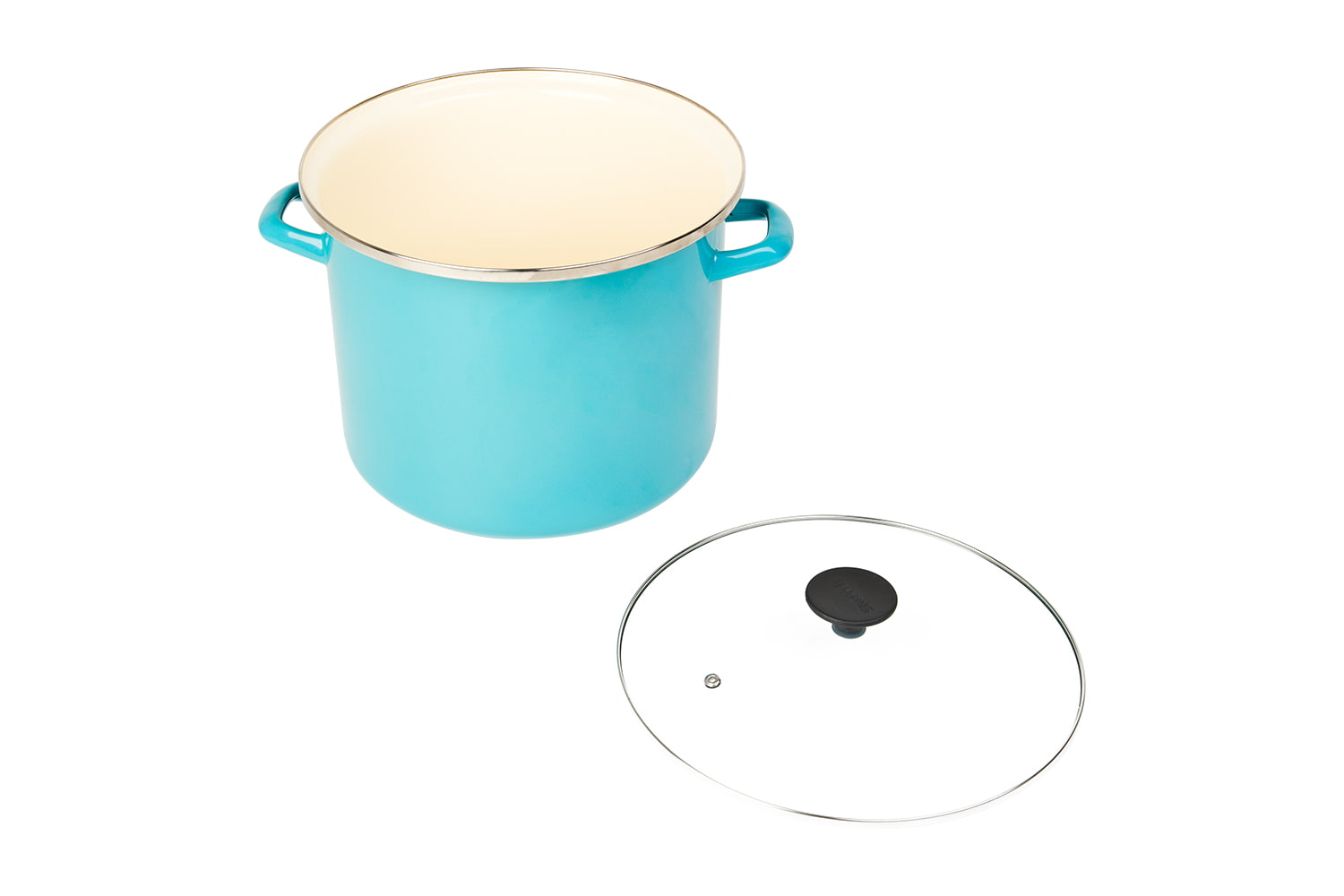 12qt/26cm Køkkengrej Emaljeret stålgryde med håndtag og låg, XL stor, Special Nonstick