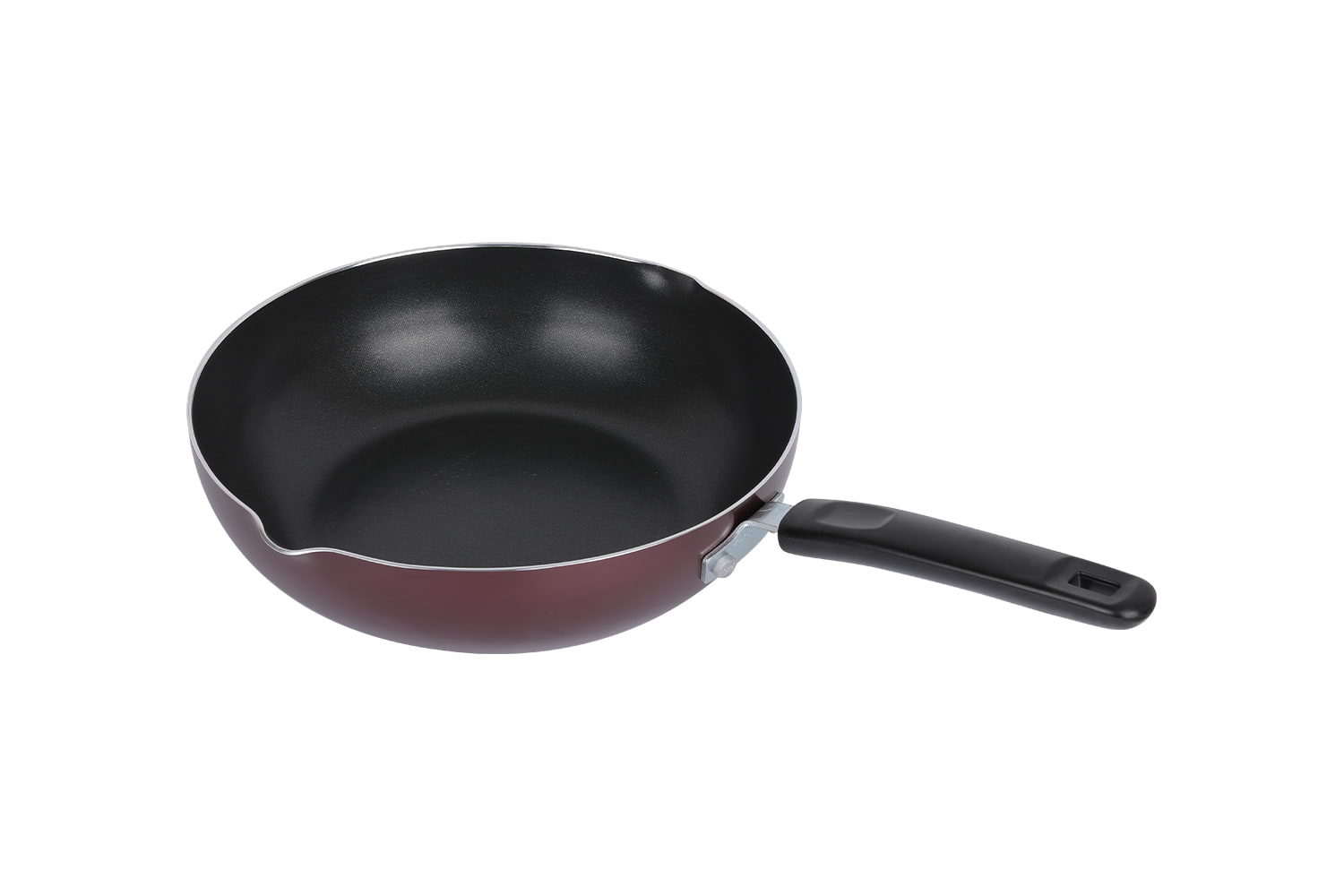 CLB2821D Wok-Med glaslåg 28 wok, Flaming Wok, non-stick wok